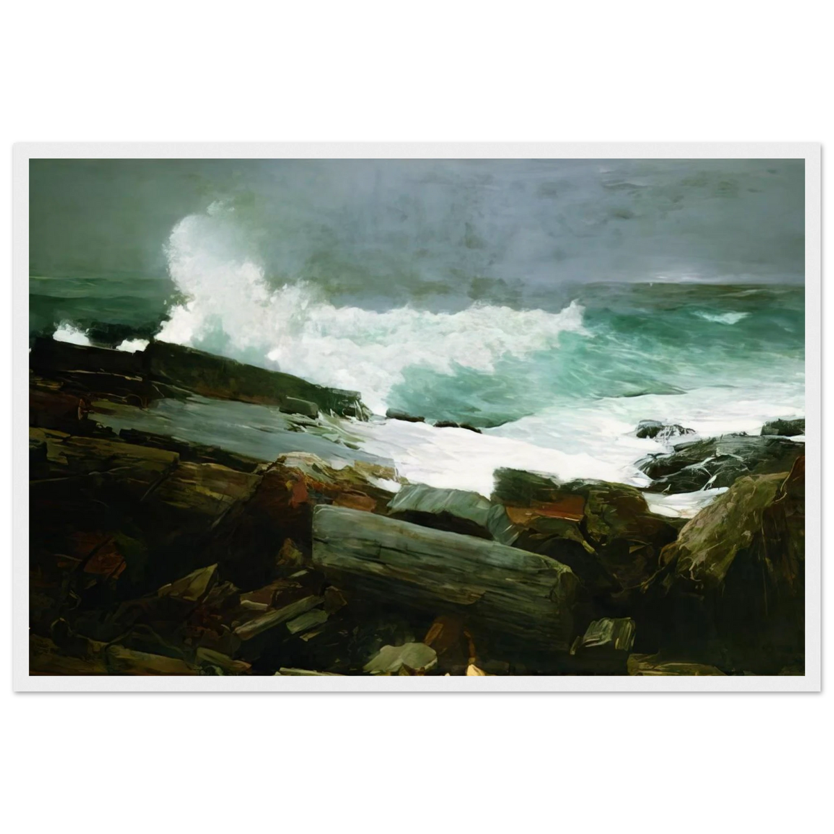 WEATHERBEATEN 1894 Framed Poster | Winslow Homer Framed Prints Wall Art | Winslow Homer Store