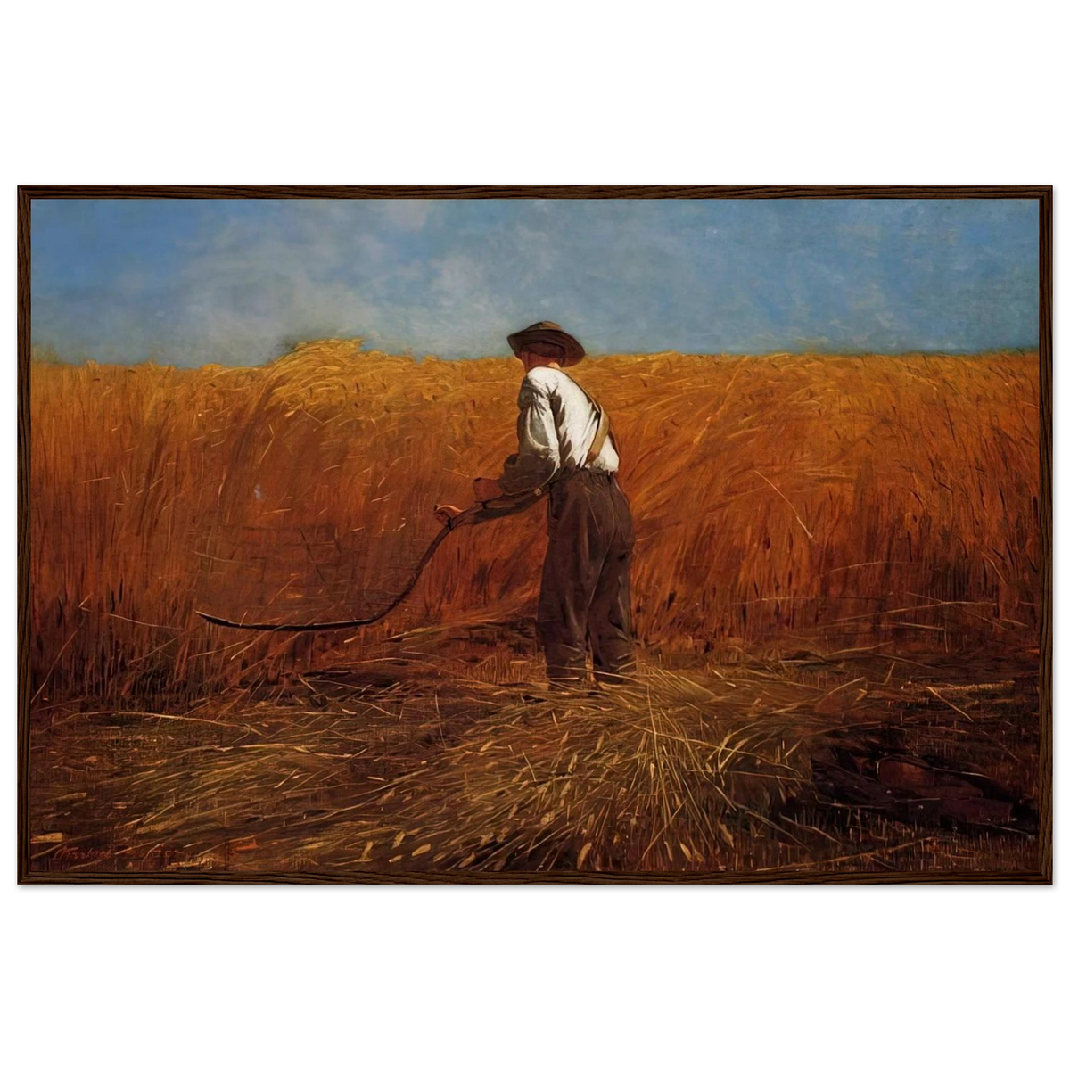 THE VETERAN IN A NEW FIELD Framed Poster | Winslow Homer Framed Prints Wall Art | Winslow Homer Store