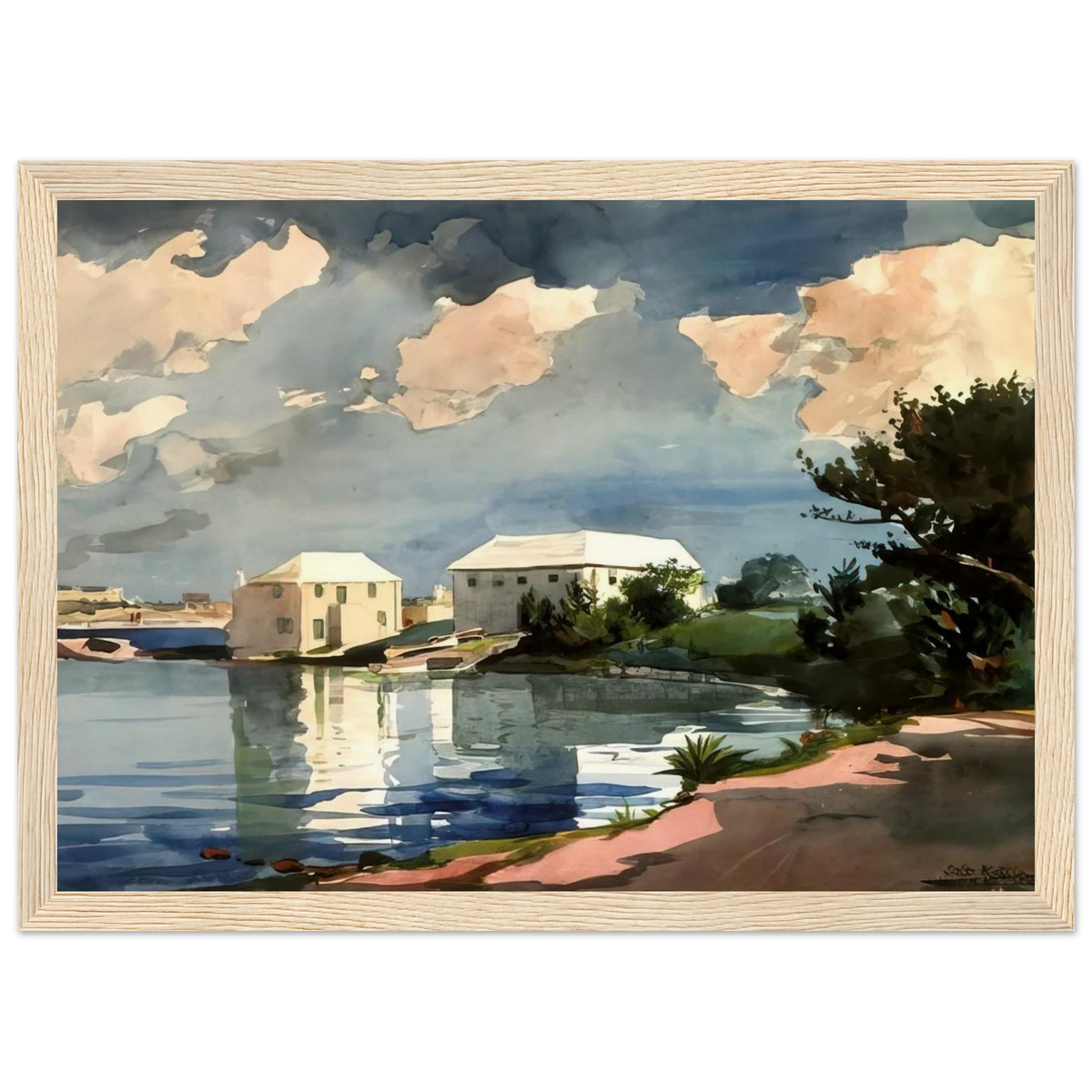 SALT KETTLE BERMUDA Framed Poster | Winslow Homer Framed Prints Wall Art | Winslow Homer Store