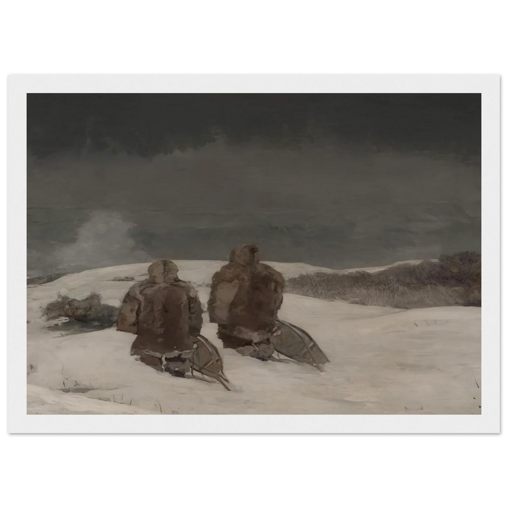 BELOW ZERO Framed Poster | Winslow Homer Framed Prints Wall Art | Winslow Homer Store