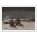 BELOW ZERO Framed Poster | Winslow Homer Framed Prints Wall Art | Winslow Homer Store