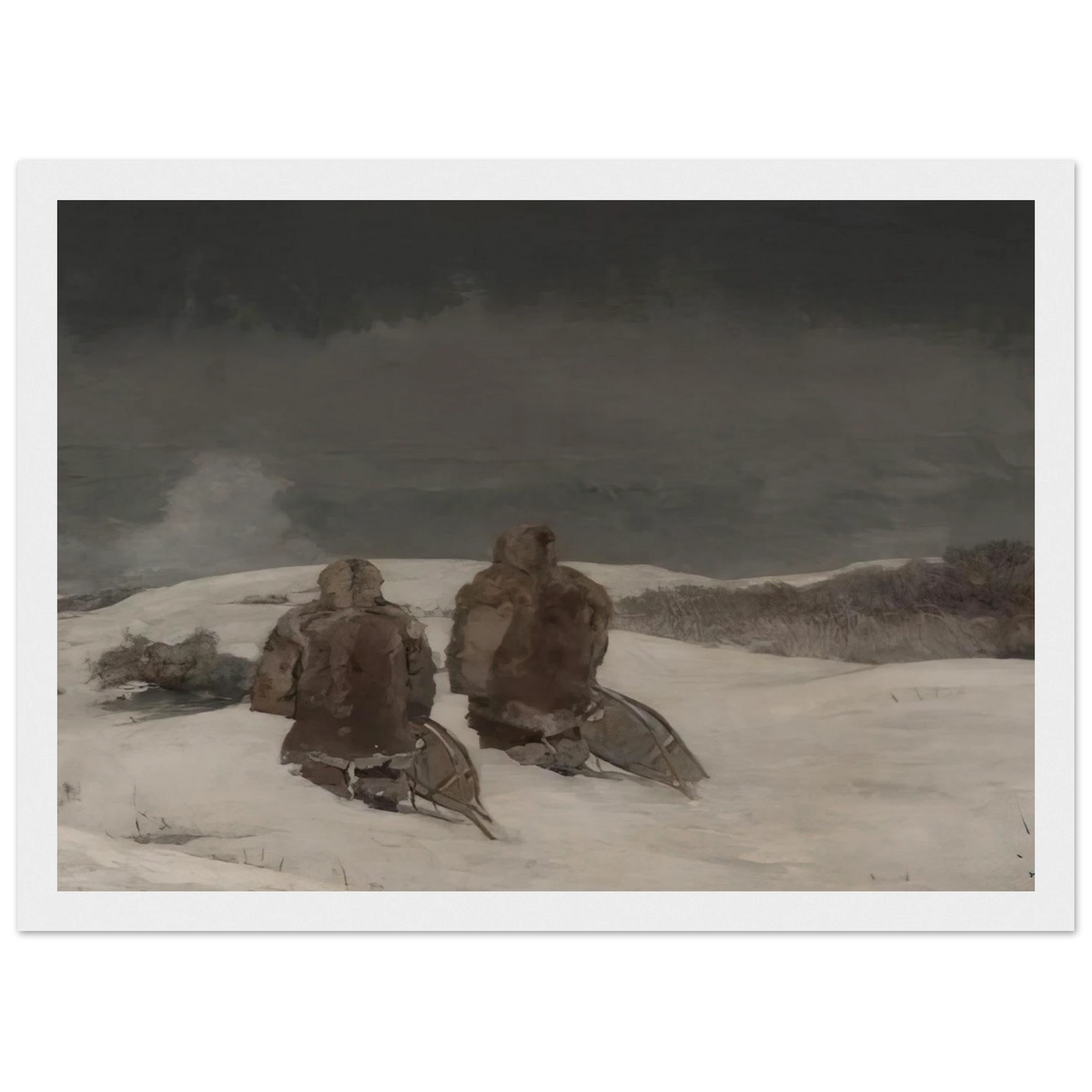 BELOW ZERO Framed Poster | Winslow Homer Framed Prints Wall Art | Winslow Homer Store
