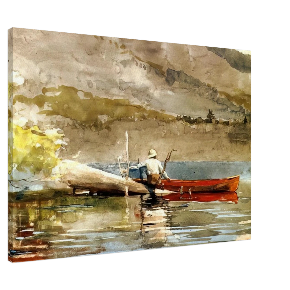 THE RED CANOE 1884 Canvas | Winslow Homer Canvas | Winslow Homer Store