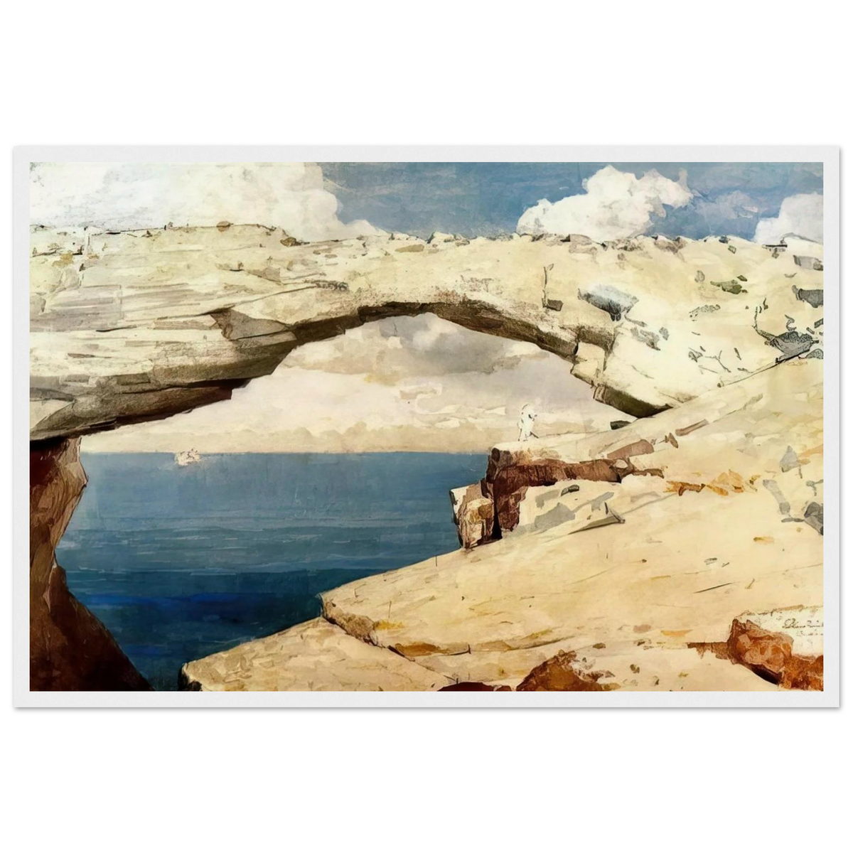 GLASS WINDOWS BAHAMAS 1885 Framed Poster | Winslow Homer Framed Prints Wall Art | Winslow Homer Store