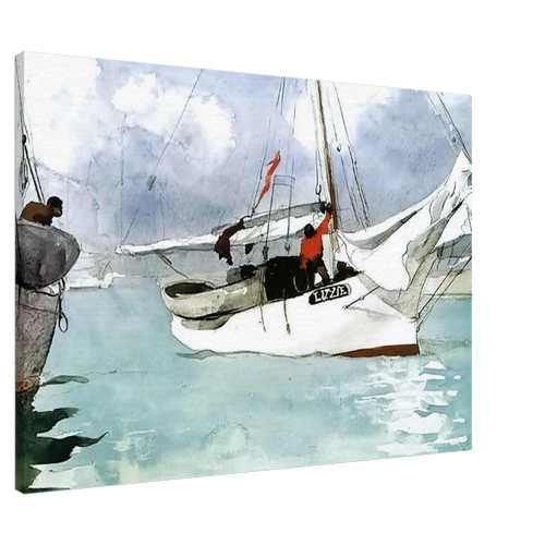 FISHING BOATS KEY WEST Canvas | Winslow Homer Canvas | Winslow Homer Store