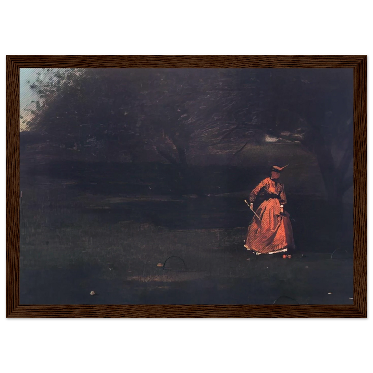 CROQUET PLAYERS 1 Framed Poster | Winslow Homer Framed Prints Wall Art | Winslow Homer Store