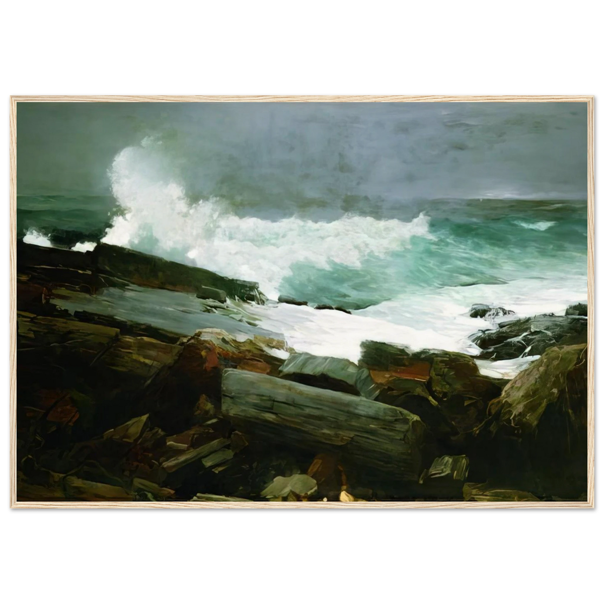 WEATHERBEATEN 1894 Framed Poster | Winslow Homer Framed Prints Wall Art | Winslow Homer Store
