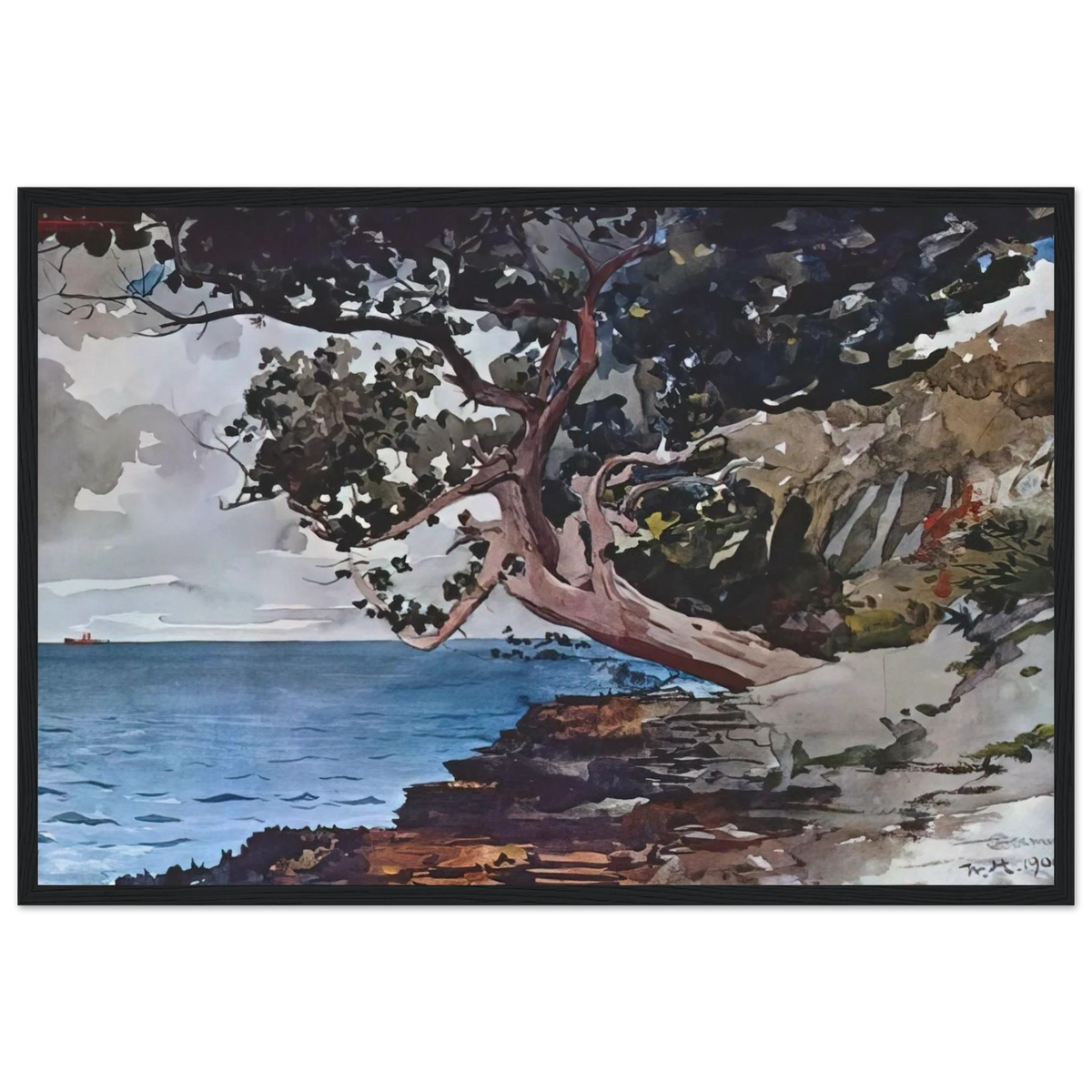 NORTH ROAD BERMUDA Framed Poster | Winslow Homer Framed Prints Wall Art | Winslow Homer Store
