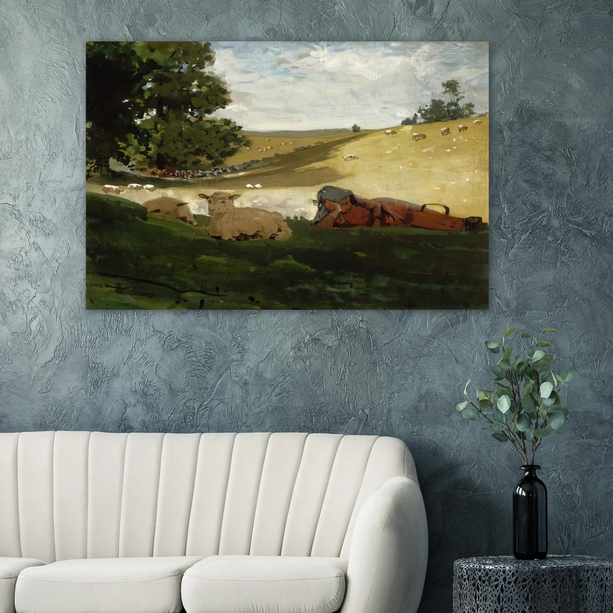 WARM AFTERNOON SHEPHERDESS Poster | Winslow Homer Poster | Winslow Homer Store