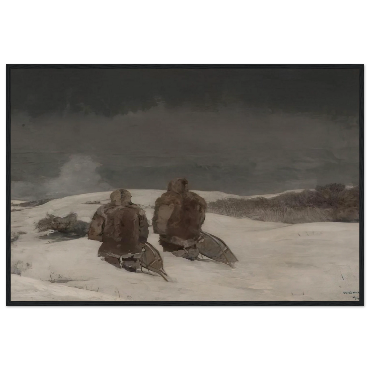 BELOW ZERO Framed Poster | Winslow Homer Framed Prints Wall Art | Winslow Homer Store
