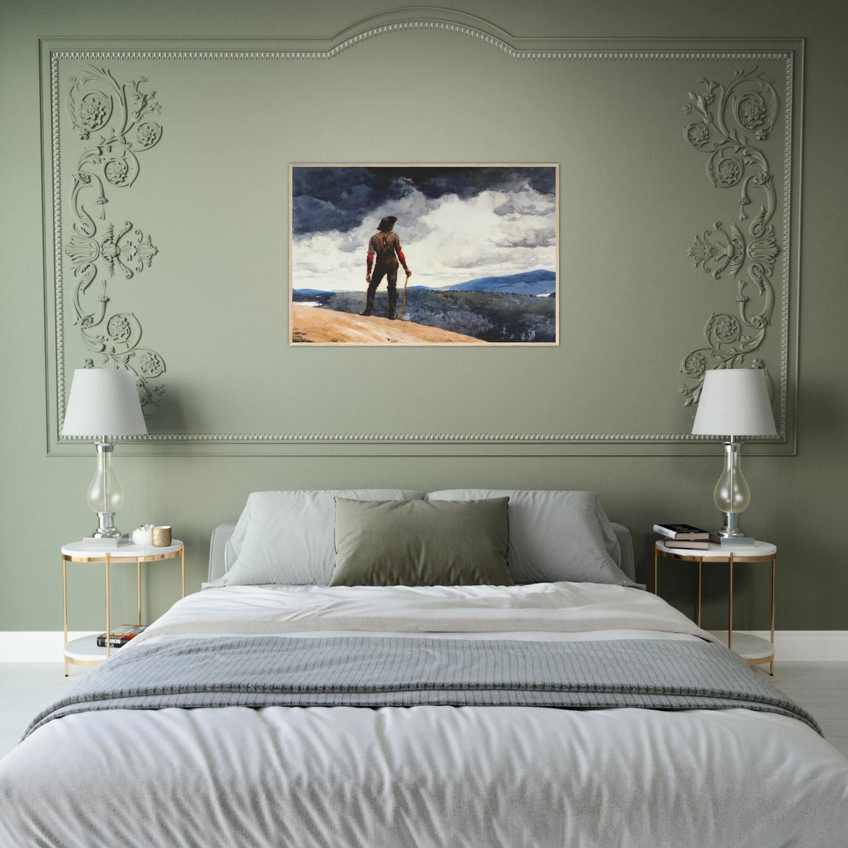 THE WOODCUTTER Framed Poster | Winslow Homer Framed Prints Wall Art | Winslow Homer Store