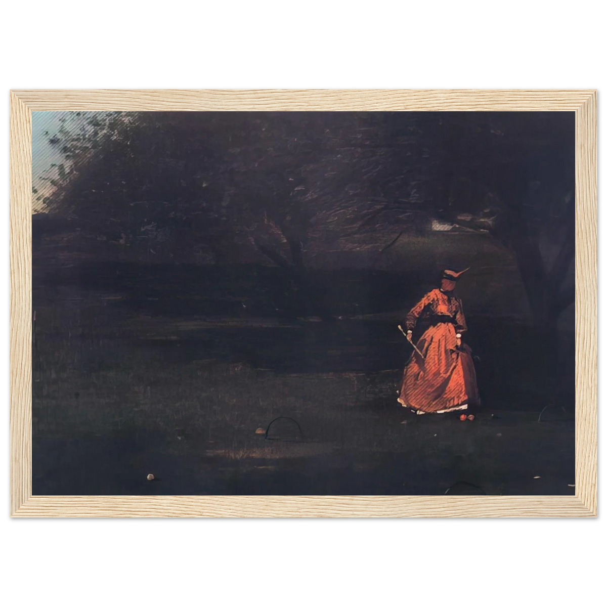 CROQUET PLAYERS 1 Framed Poster | Winslow Homer Framed Prints Wall Art | Winslow Homer Store