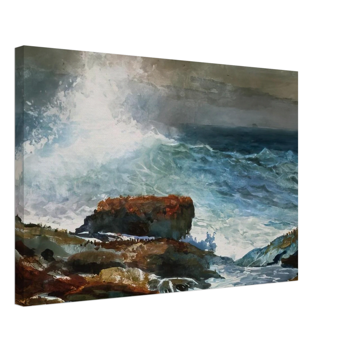 INCOMING TIDE SCARBORO MAINE Canvas | Winslow Homer Canvas | Winslow Homer Store