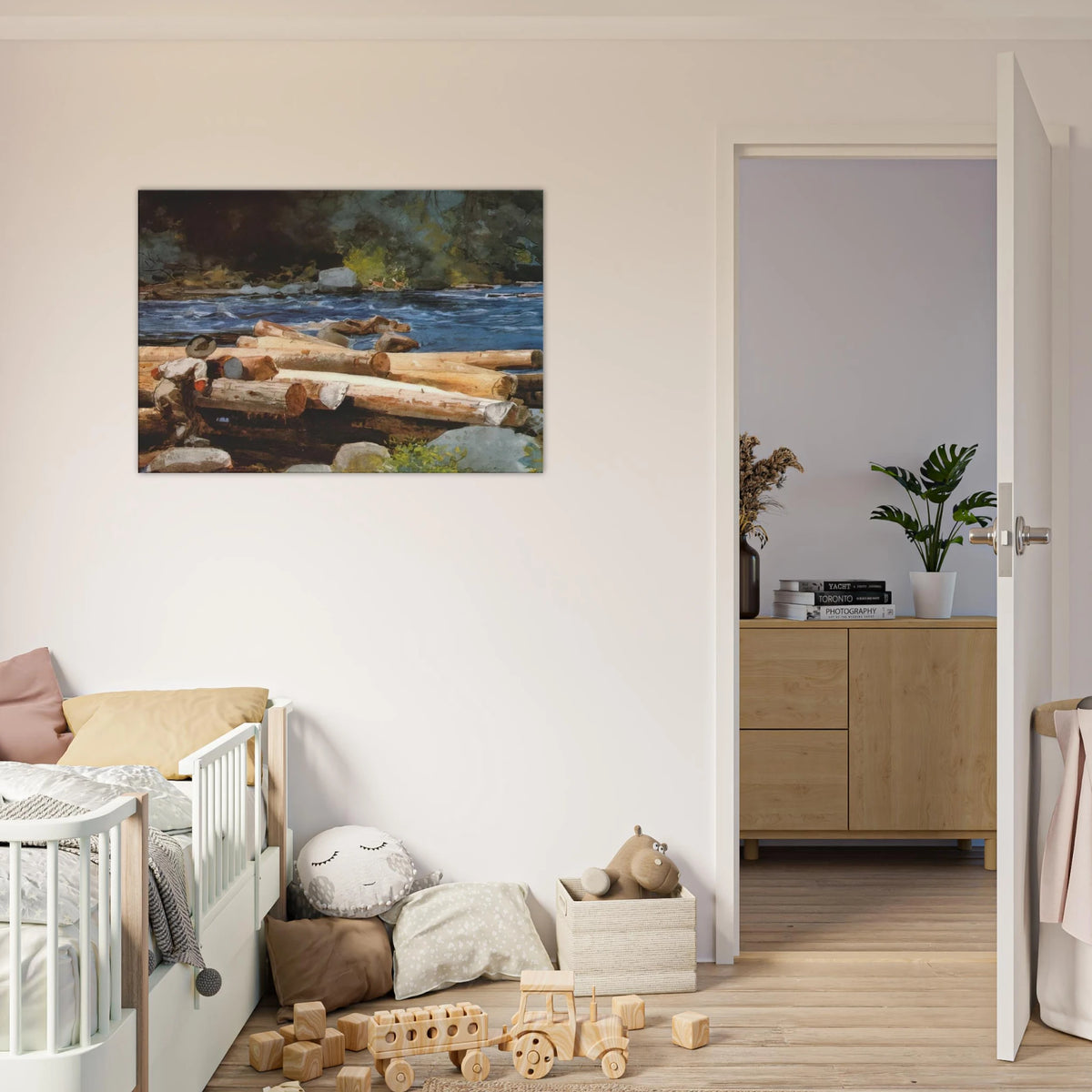 HUDSON RIVER Canvas | Winslow Homer Canvas | Winslow Homer Store