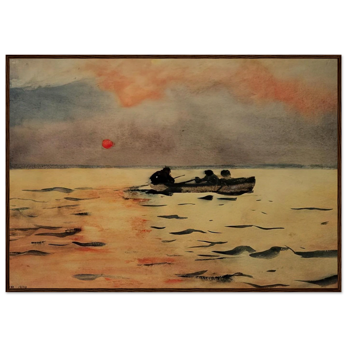 ROWING HOME Framed Poster | Winslow Homer Framed Prints Wall Art | Winslow Homer Store
