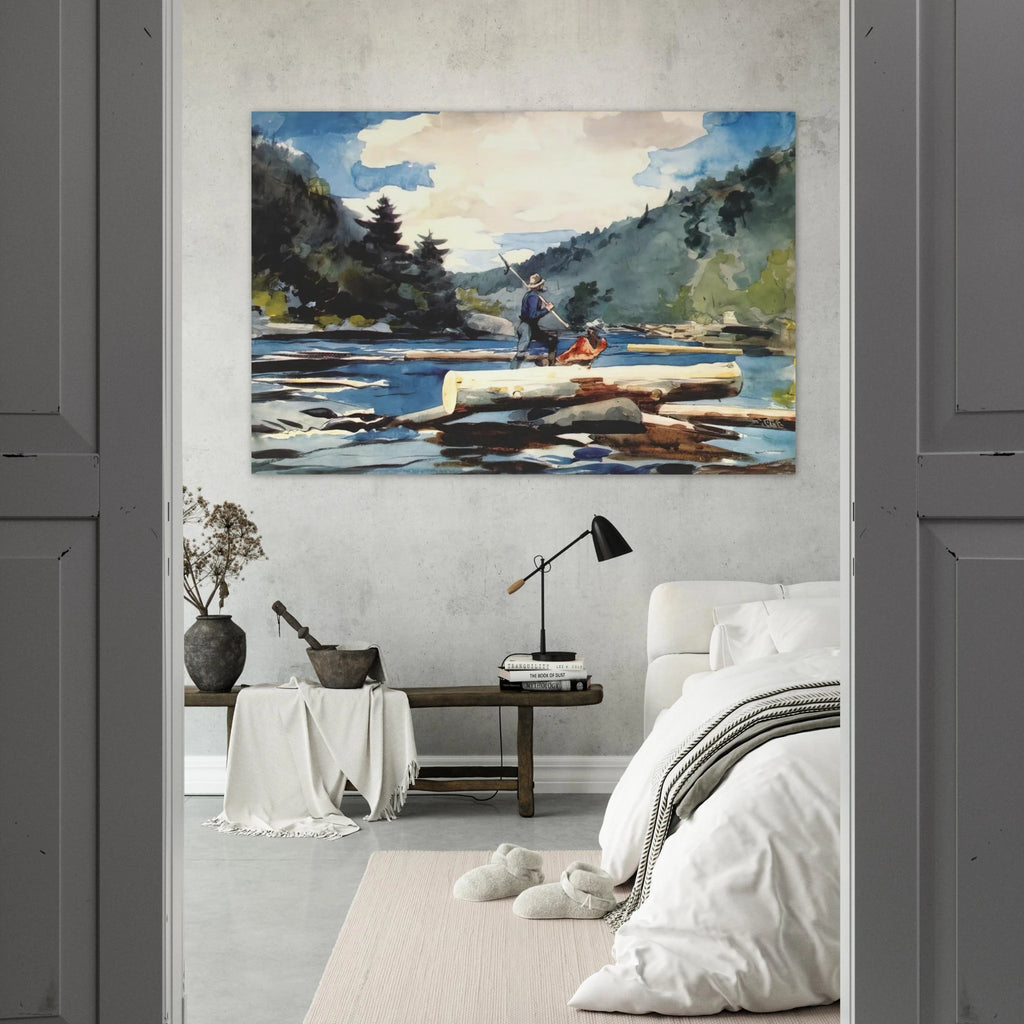 HUDSON RIVER LOGGING Poster | Winslow Homer Poster | Winslow Homer Store