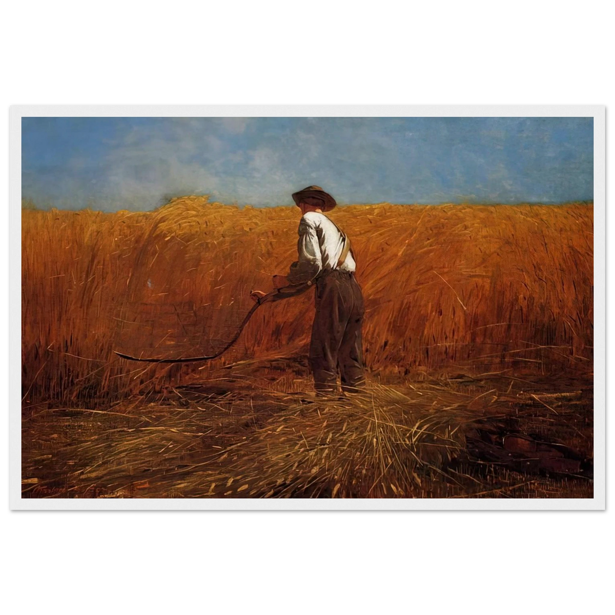 THE VETERAN IN A NEW FIELD Framed Poster | Winslow Homer Framed Prints Wall Art | Winslow Homer Store
