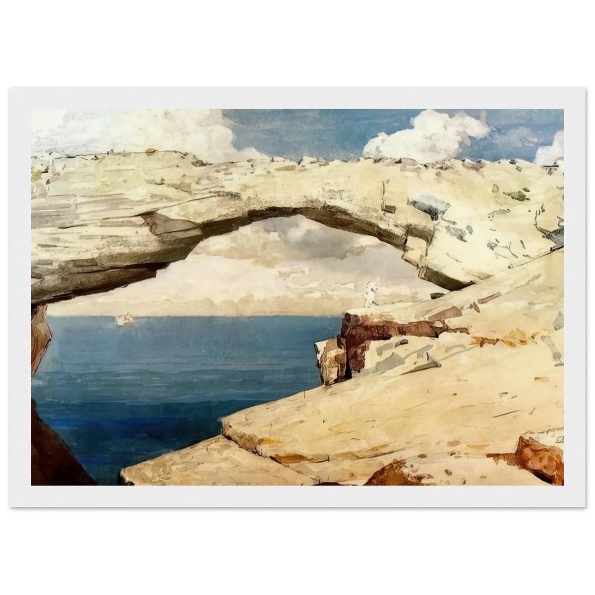 GLASS WINDOWS BAHAMAS 1885 Framed Poster | Winslow Homer Framed Prints Wall Art | Winslow Homer Store