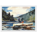 HUDSON RIVER LOGGING Framed Poster | Winslow Homer Framed Prints Wall Art | Winslow Homer Store