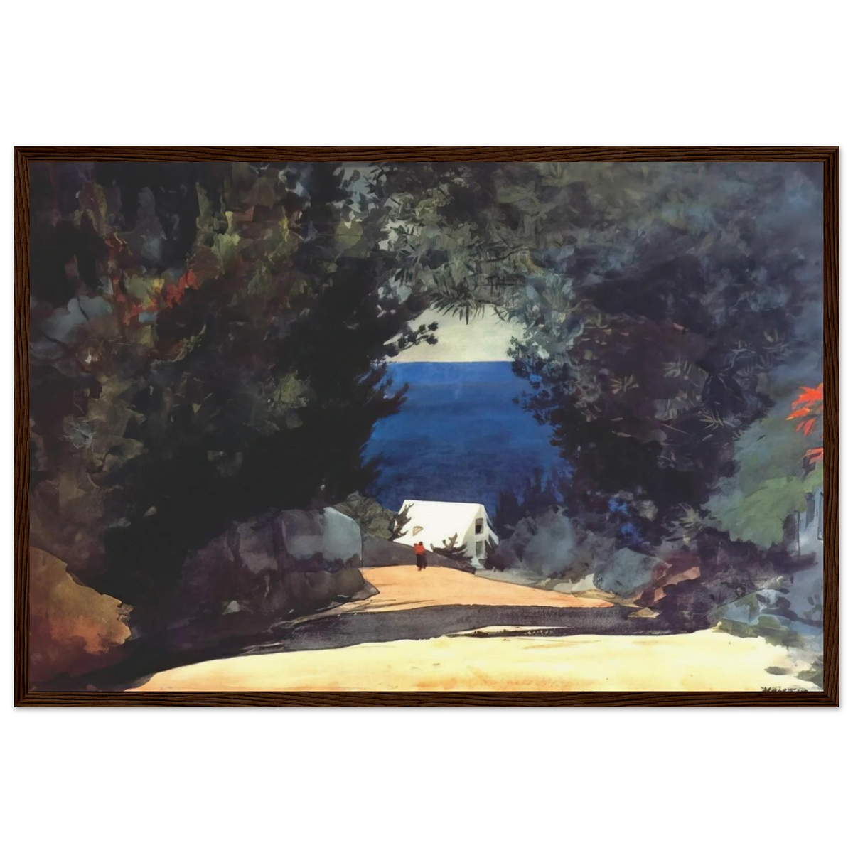 ROAD IN BERMUDA Framed Poster | Winslow Homer Framed Prints Wall Art | Winslow Homer Store