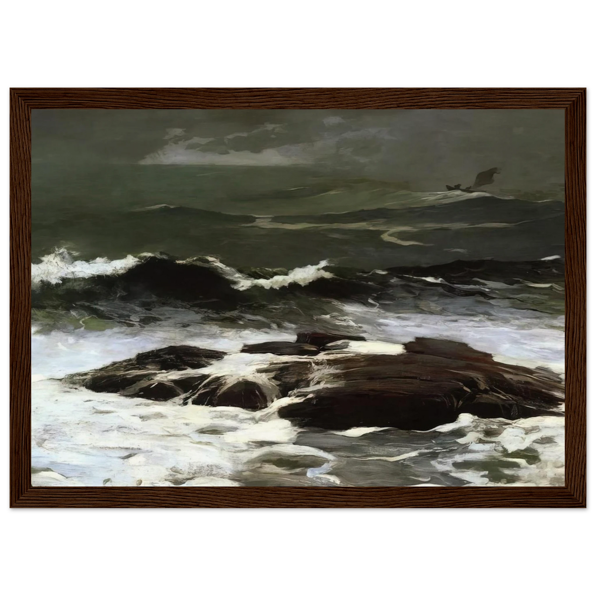 SUMMER SQUALL 1904 Framed Poster | Winslow Homer Framed Prints Wall Art | Winslow Homer Store