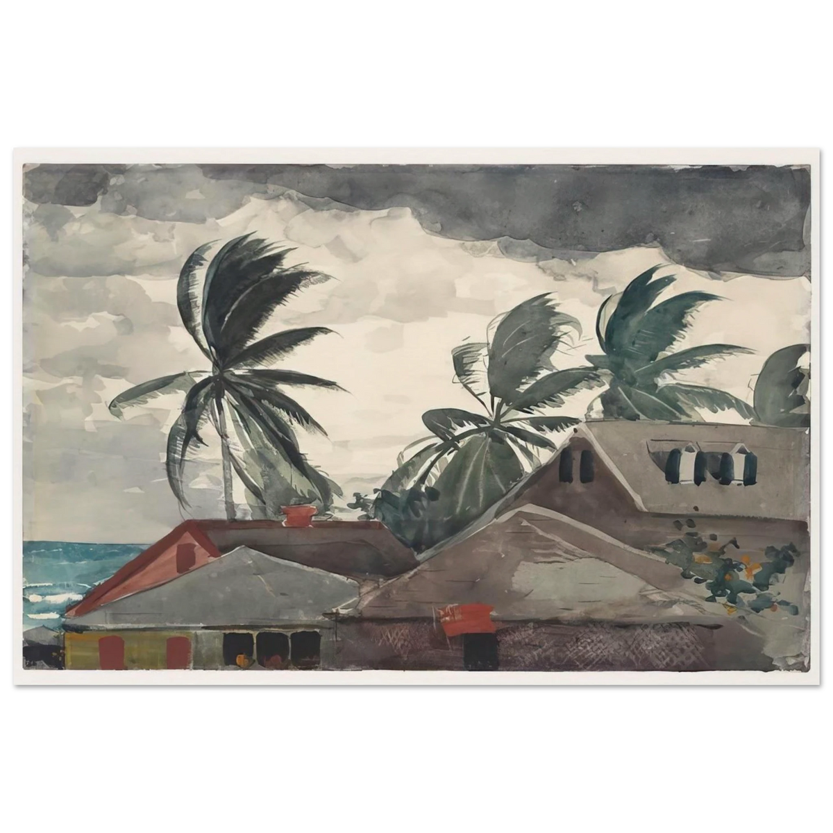 HURRICANE BAHAMAS 1898 Poster | Winslow Homer Poster | Winslow Homer Store