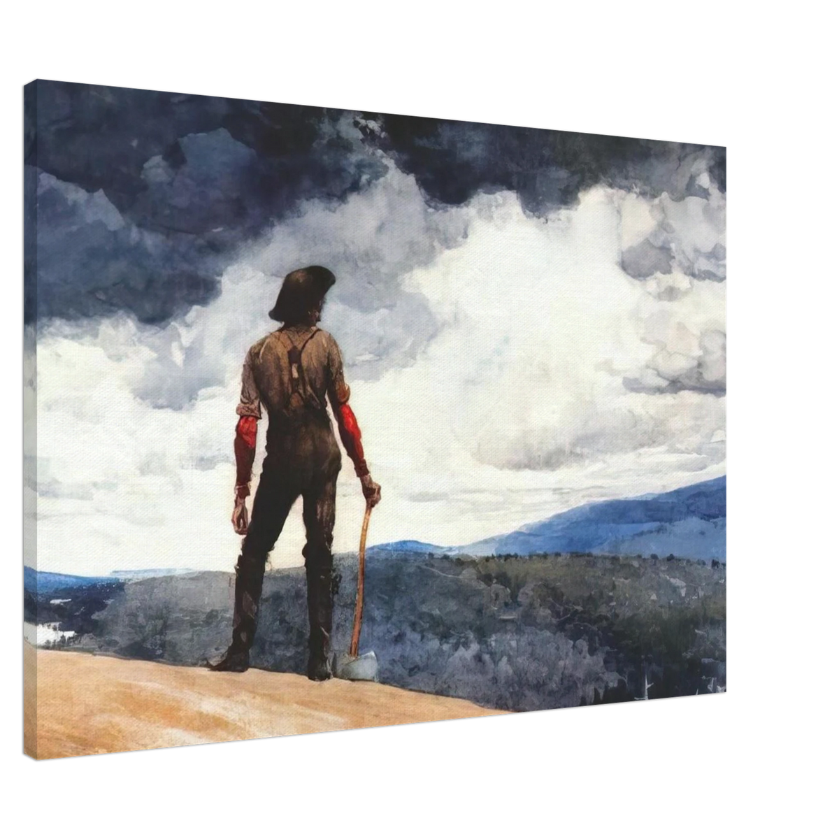 THE WOODCUTTER Canvas | Winslow Homer Canvas | Winslow Homer Store
