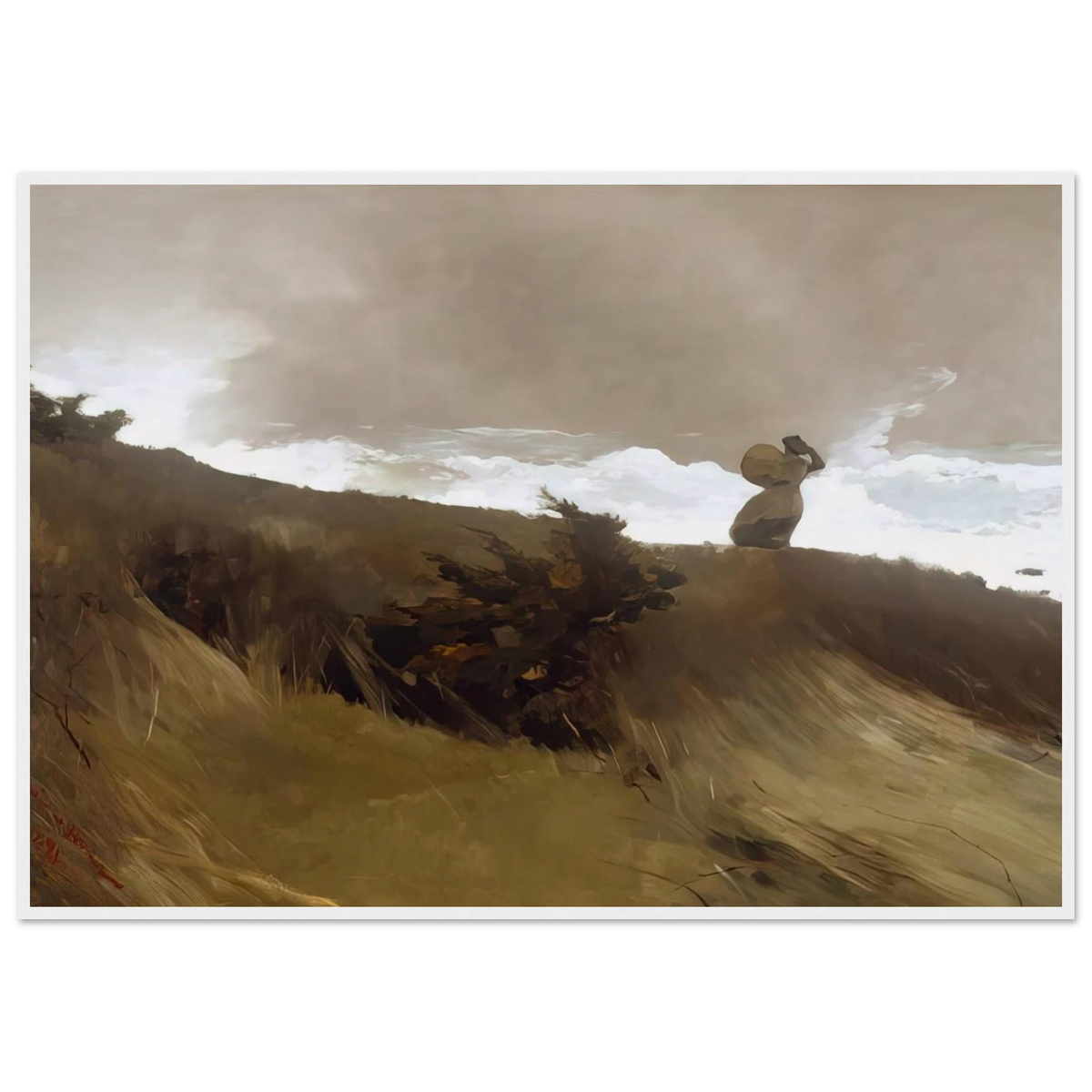 THE WEST WIND Framed Poster | Winslow Homer Framed Prints Wall Art | Winslow Homer Store