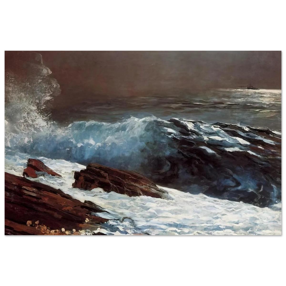 SUNLIGHT ON THE COAST Poster | Winslow Homer Poster | Winslow Homer Store