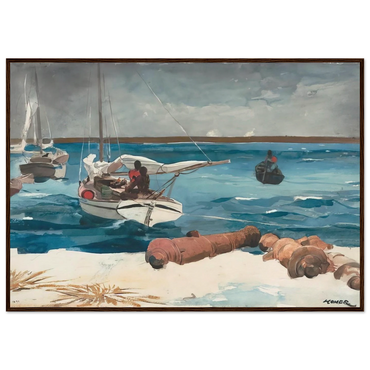 NASSAU 1899 Framed Poster | Winslow Homer Framed Prints Wall Art | Winslow Homer Store