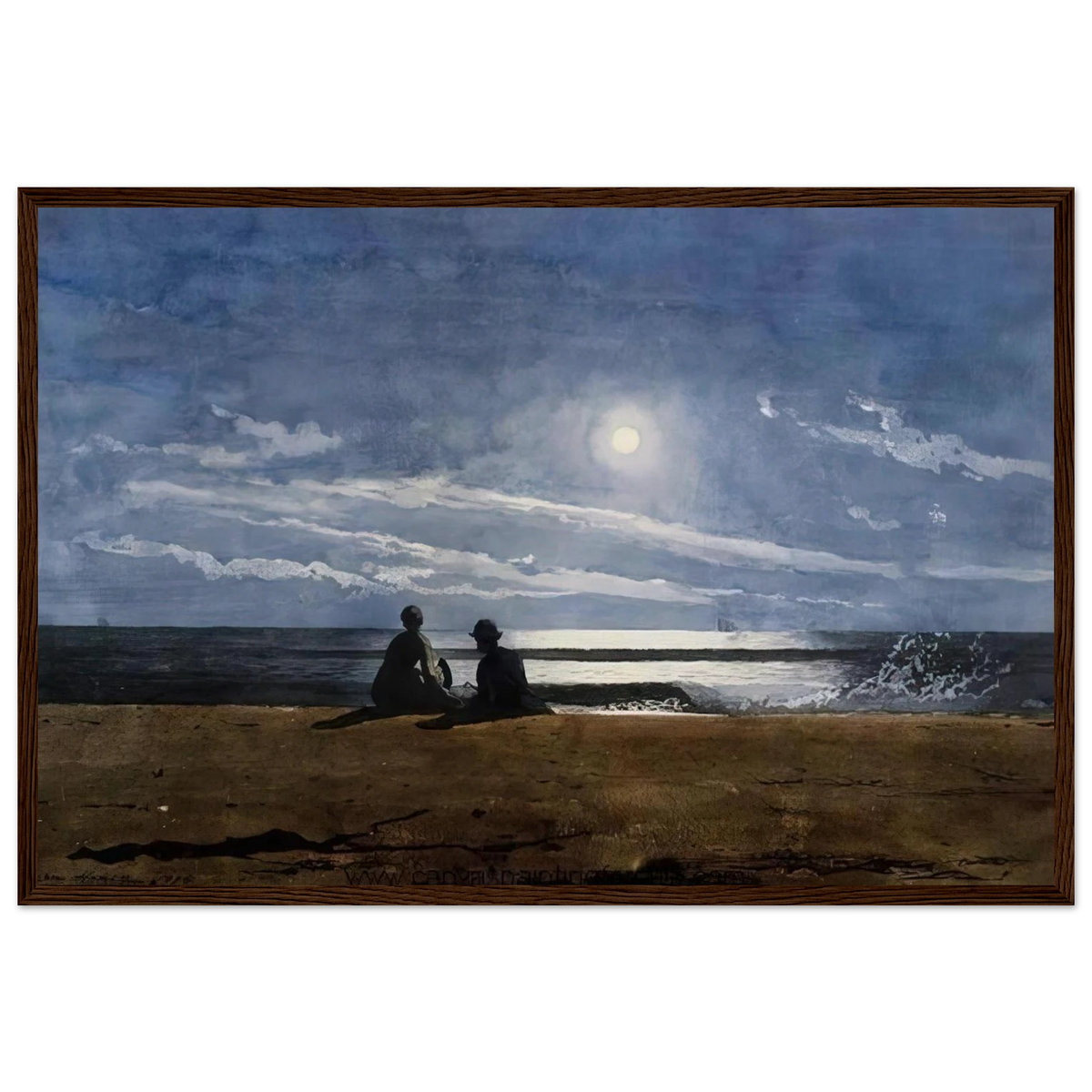 MOONLIGHT Framed Poster | Winslow Homer Framed Prints Wall Art | Winslow Homer Store