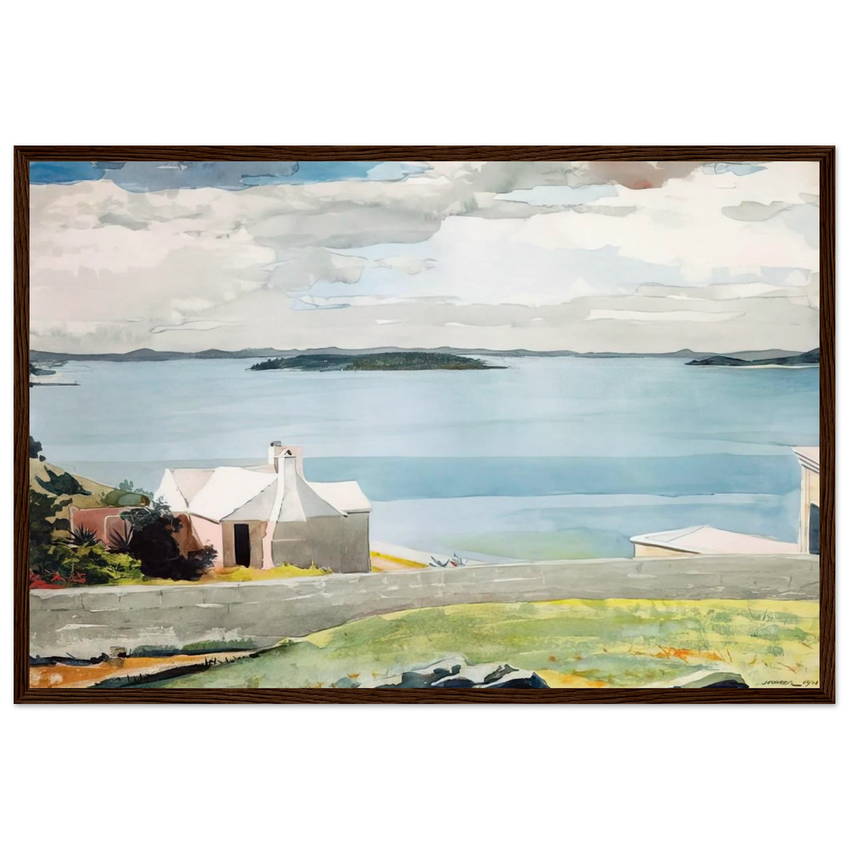 INLAND WATER BERMUDA Framed Poster | Winslow Homer Framed Prints Wall Art | Winslow Homer Store