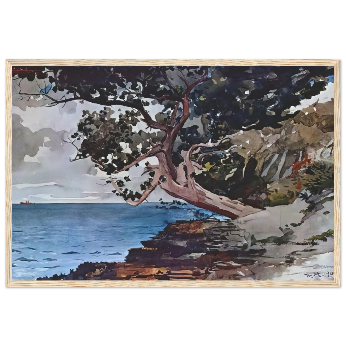 NORTH ROAD BERMUDA Framed Poster | Winslow Homer Framed Prints Wall Art | Winslow Homer Store