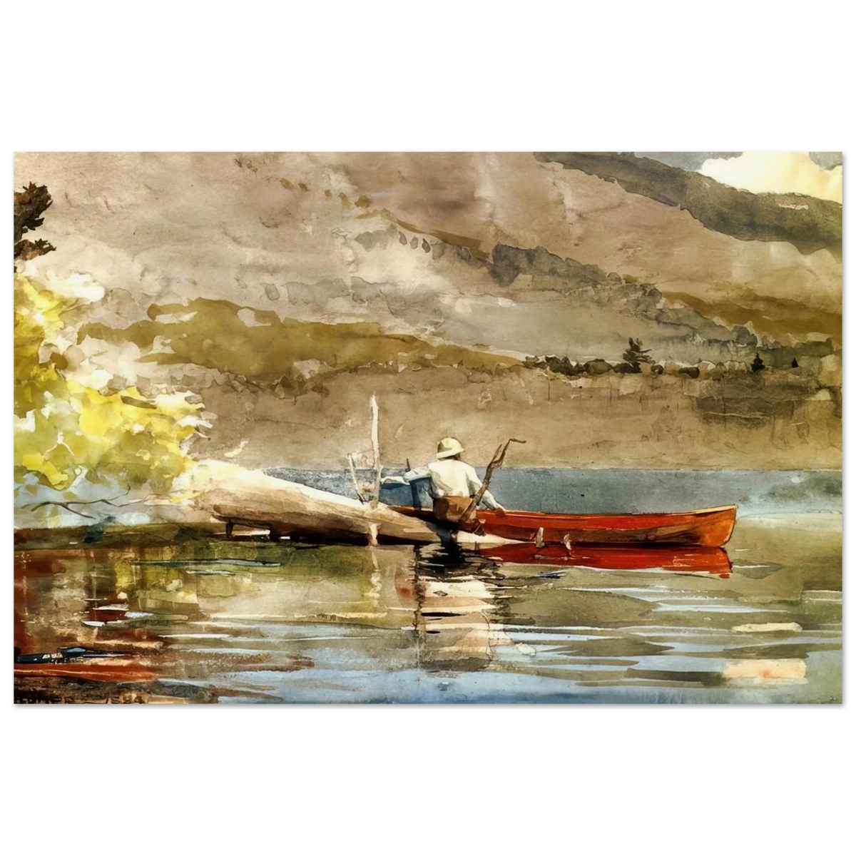 THE RED CANOE 1884 Poster | Winslow Homer Poster | Winslow Homer Store