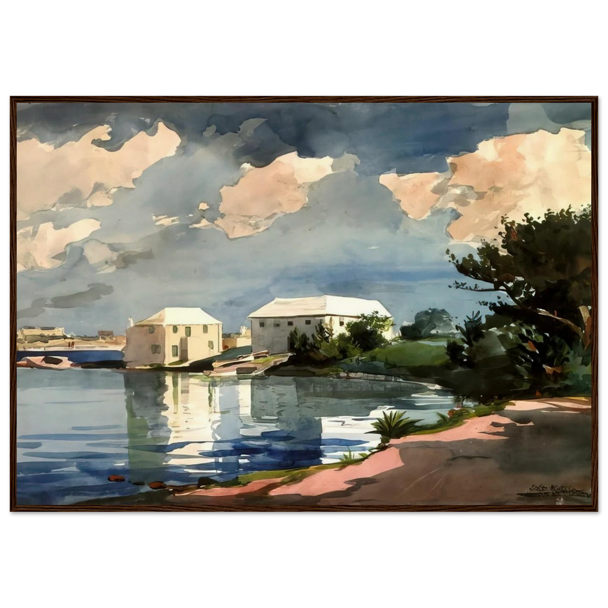 SALT KETTLE BERMUDA Framed Poster | Winslow Homer Framed Prints Wall Art | Winslow Homer Store