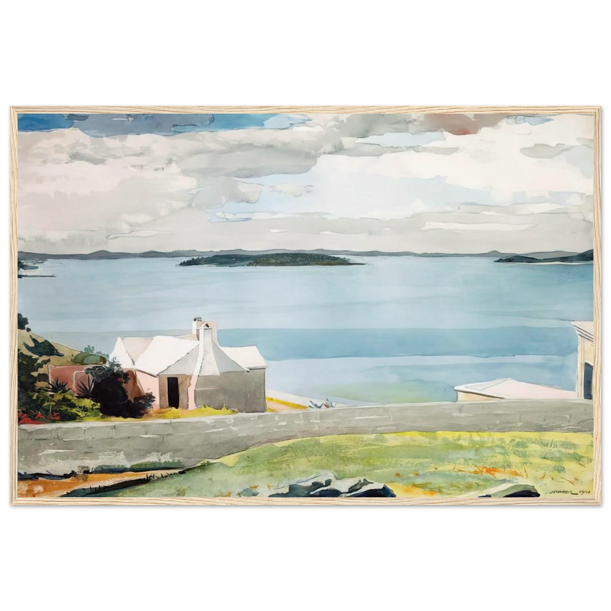 INLAND WATER BERMUDA Framed Poster | Winslow Homer Framed Prints Wall Art | Winslow Homer Store
