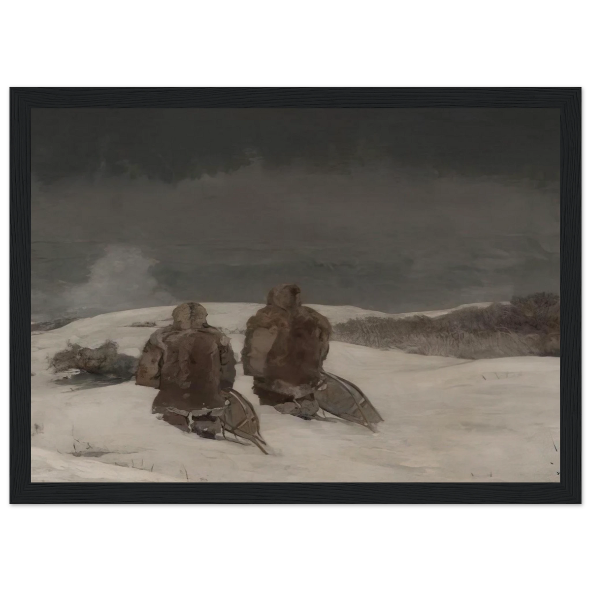BELOW ZERO Framed Poster | Winslow Homer Framed Prints Wall Art | Winslow Homer Store