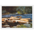 HUDSON RIVER Framed Poster | Winslow Homer Framed Prints Wall Art | Winslow Homer Store