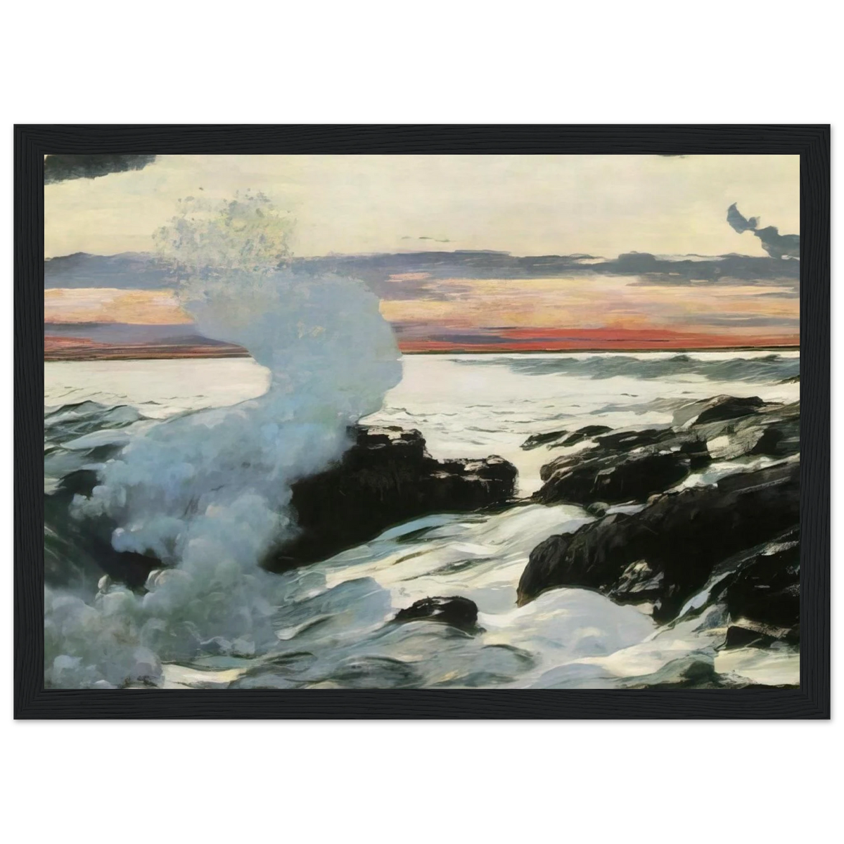 WEST POINT PROUT S NECK Framed Poster | Winslow Homer Framed Prints Wall Art | Winslow Homer Store