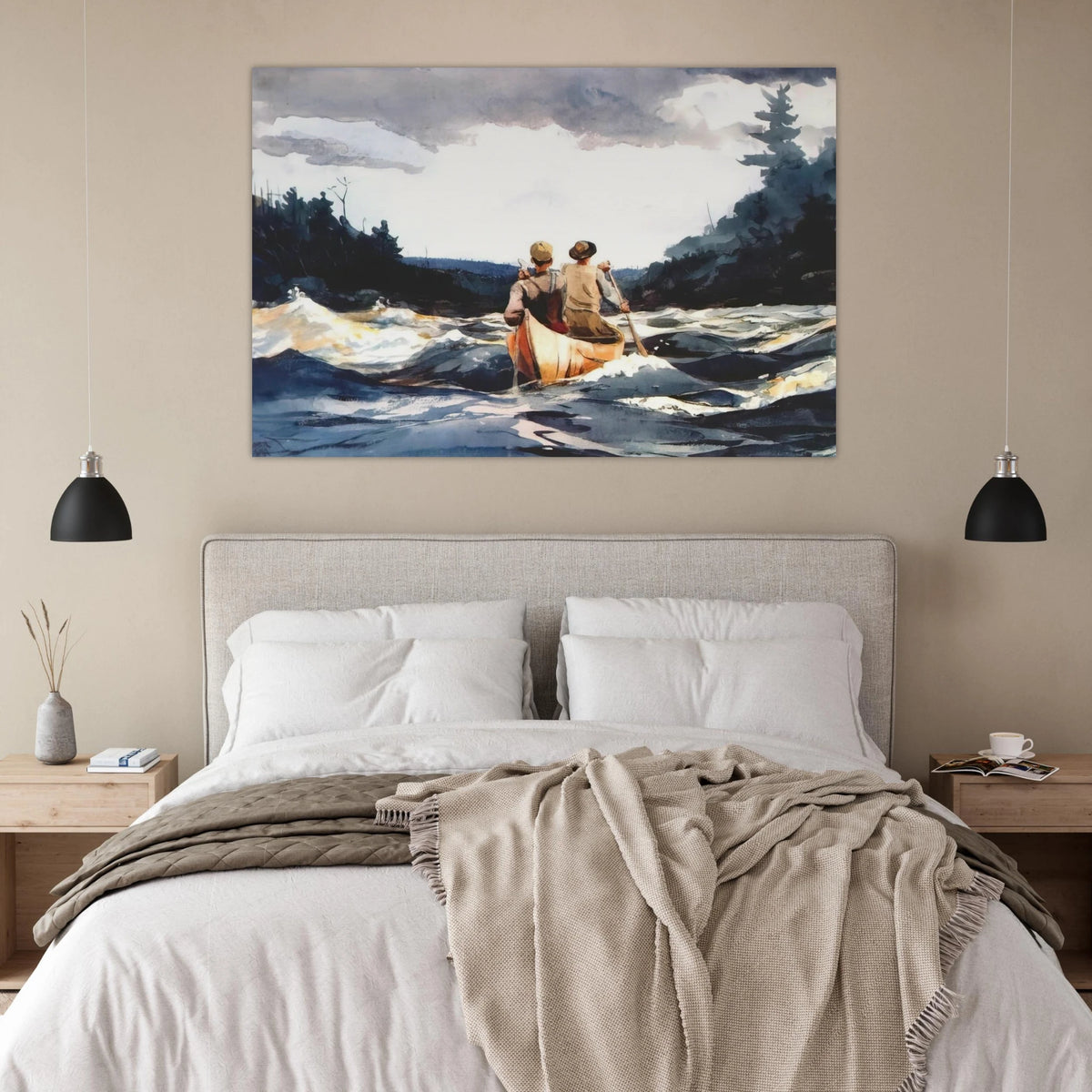 CANOE IN THE RAPIDS Poster | Winslow Homer Poster | Winslow Homer Store