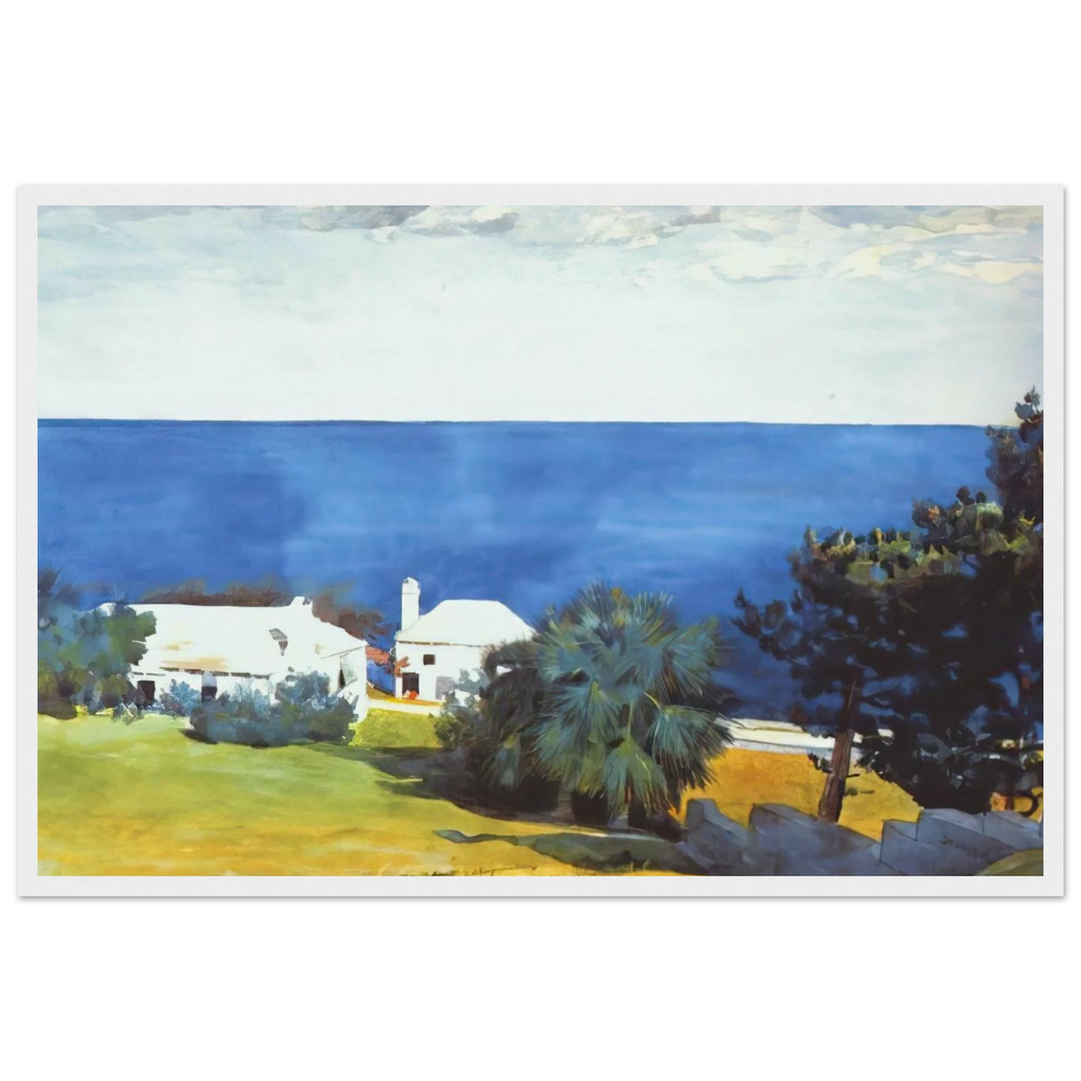 SHORE AT BERMUDA Framed Poster | Winslow Homer Framed Prints Wall Art | Winslow Homer Store